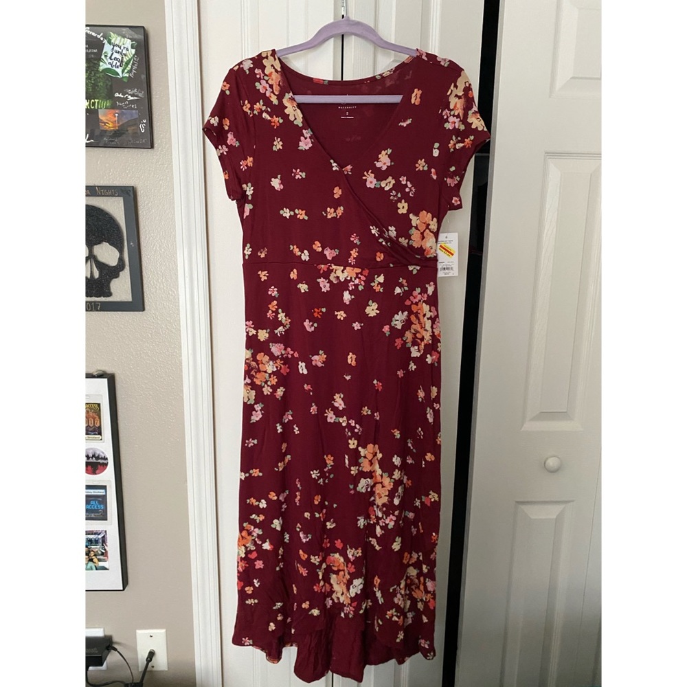 Aglow maternity floral dress